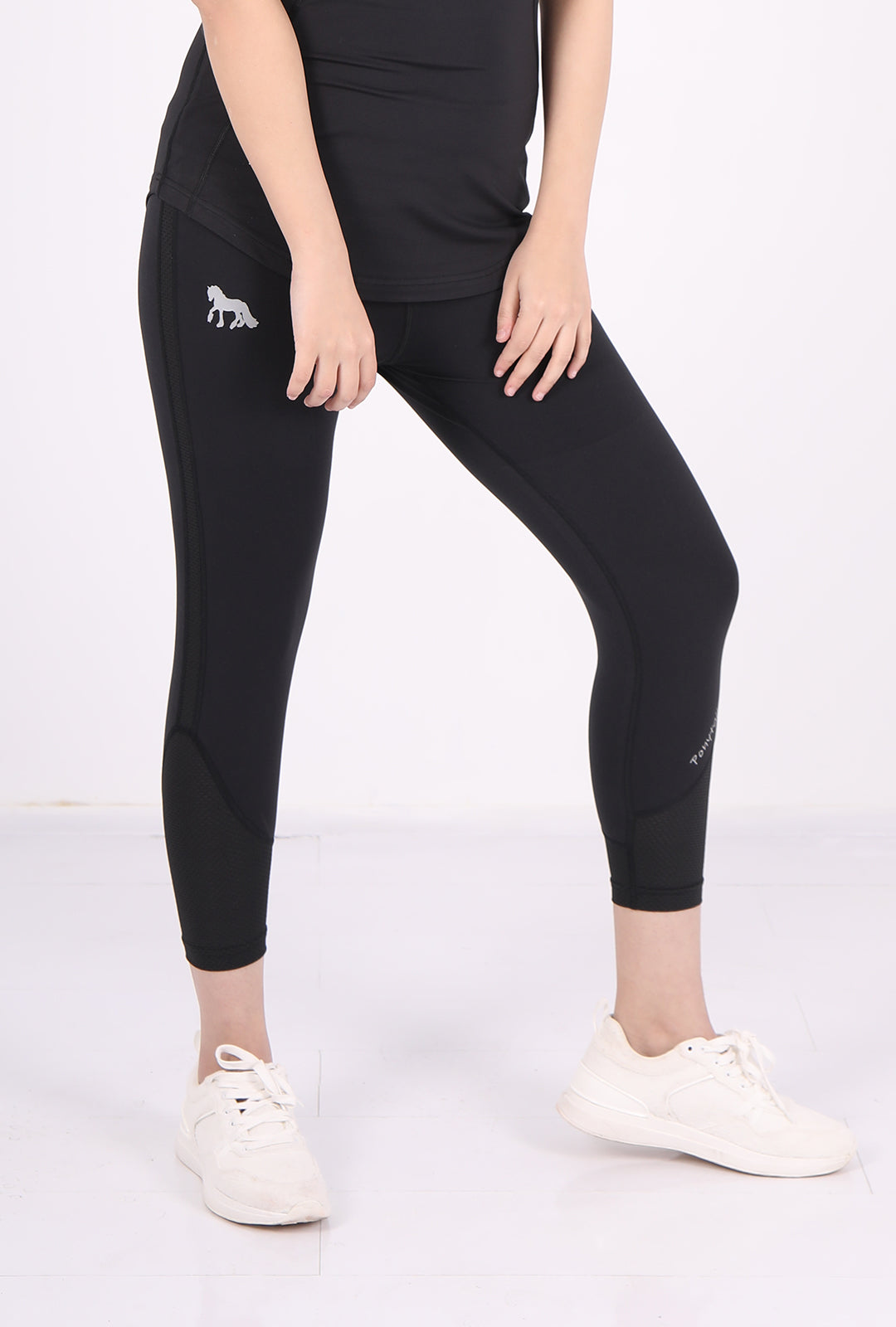 Double-Layer Black Leggings