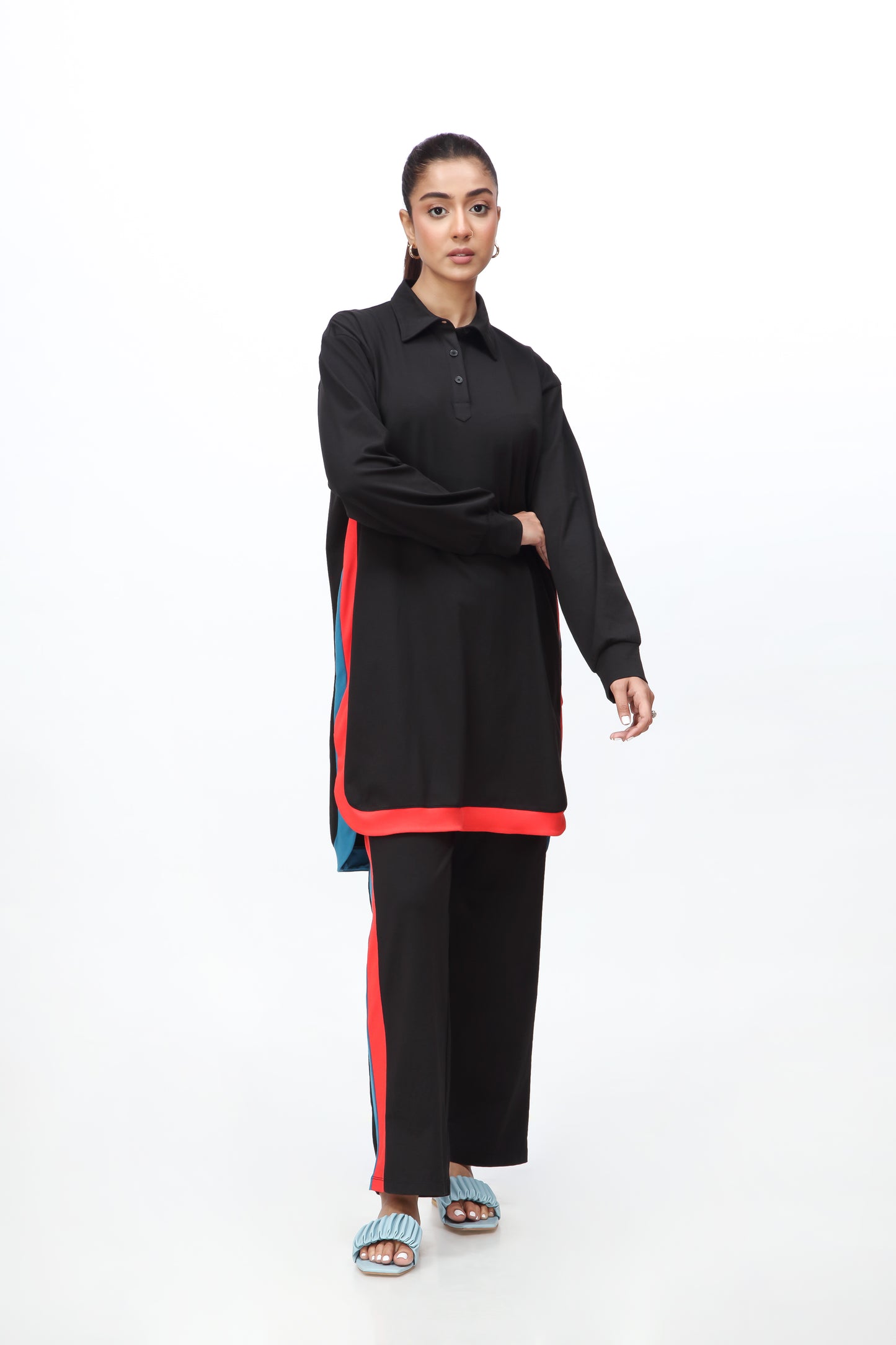 Black & Red Co-ord Set