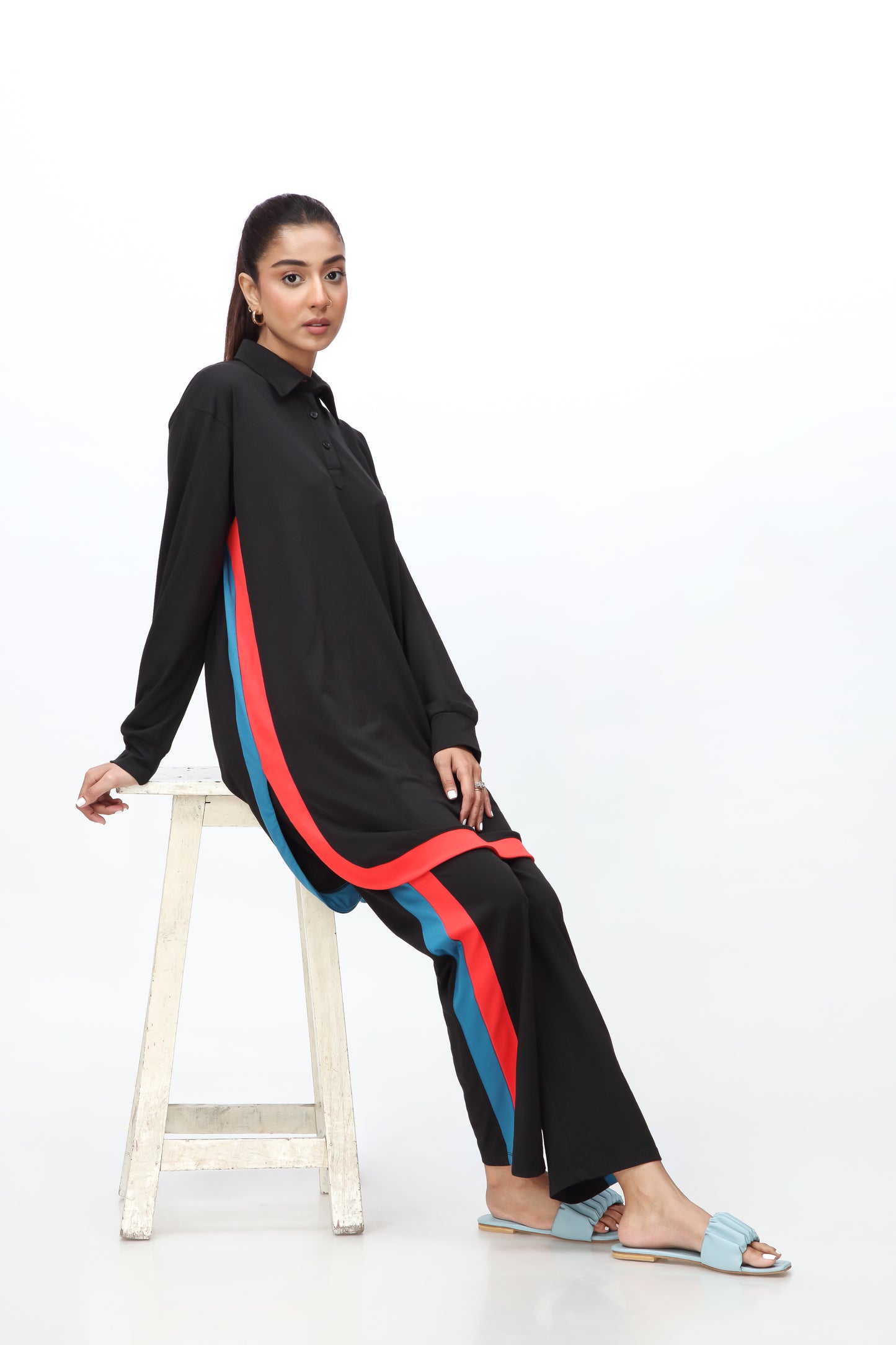 Black & Red Co-ord Set