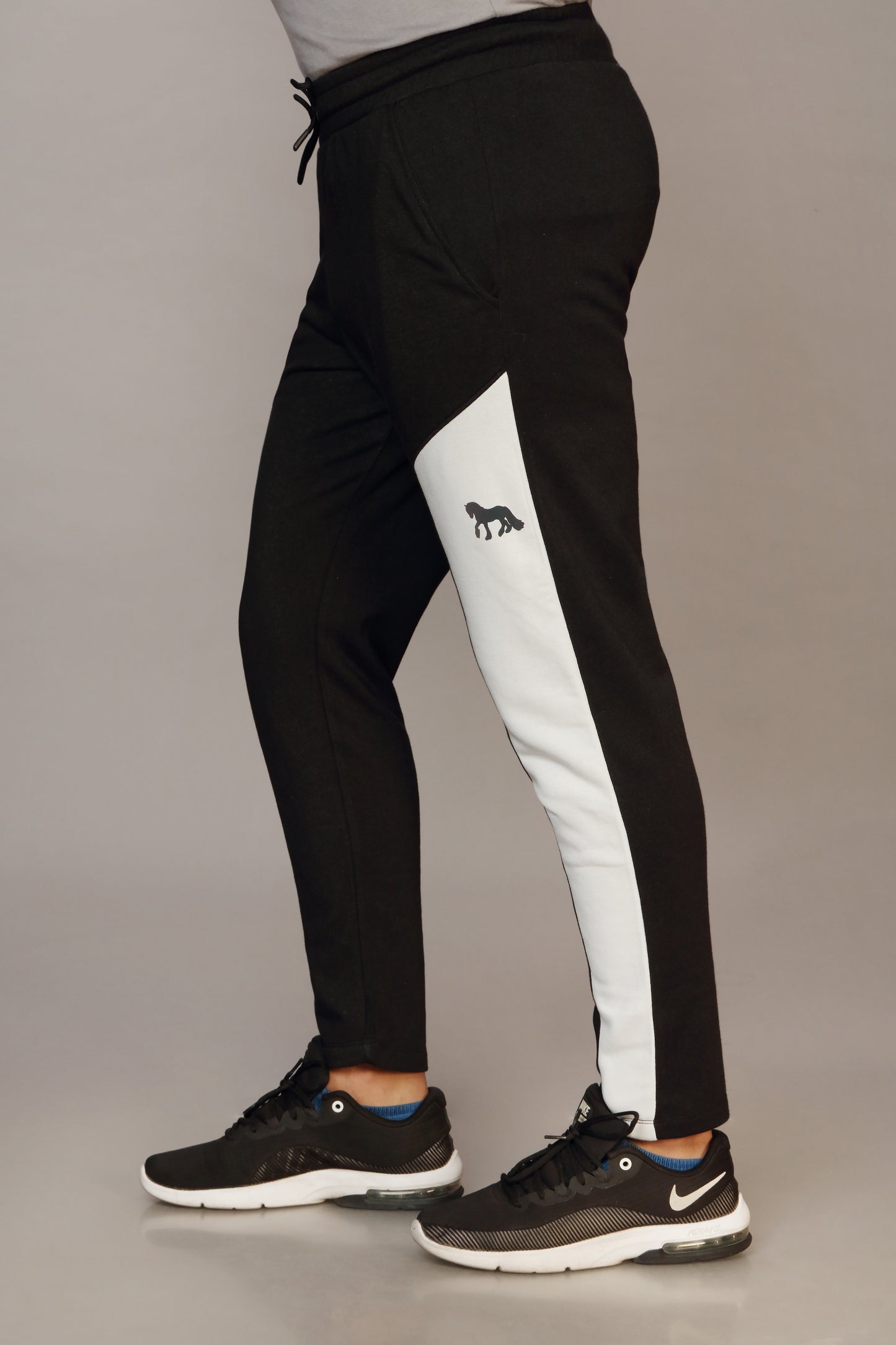 Black and White Panel Trouser