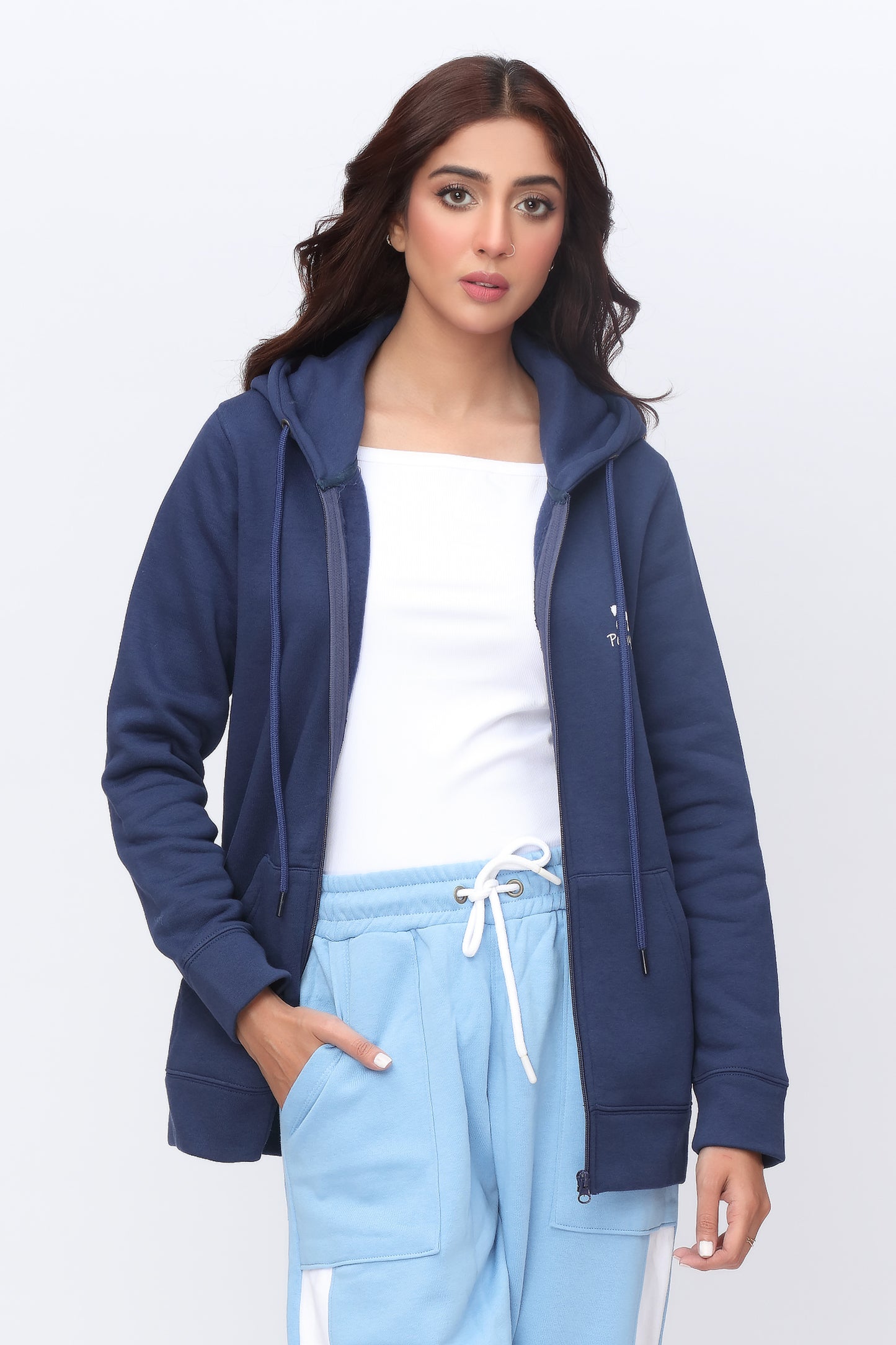Zipper Blue Co-ord Set