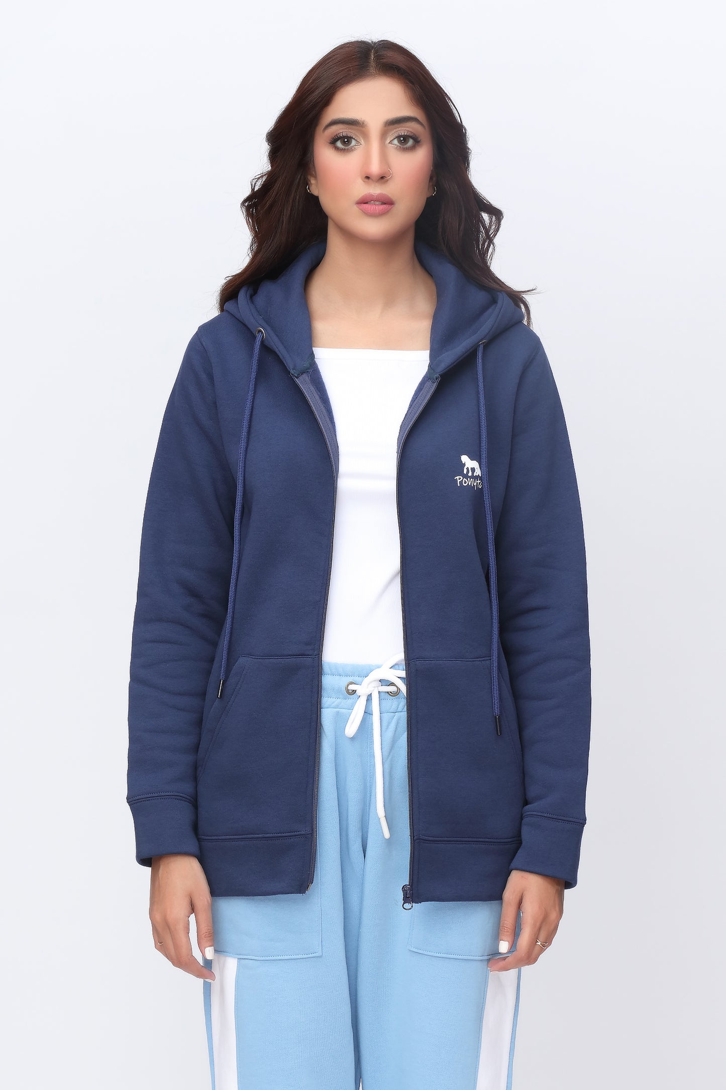 Zipper Blue Co-ord Set