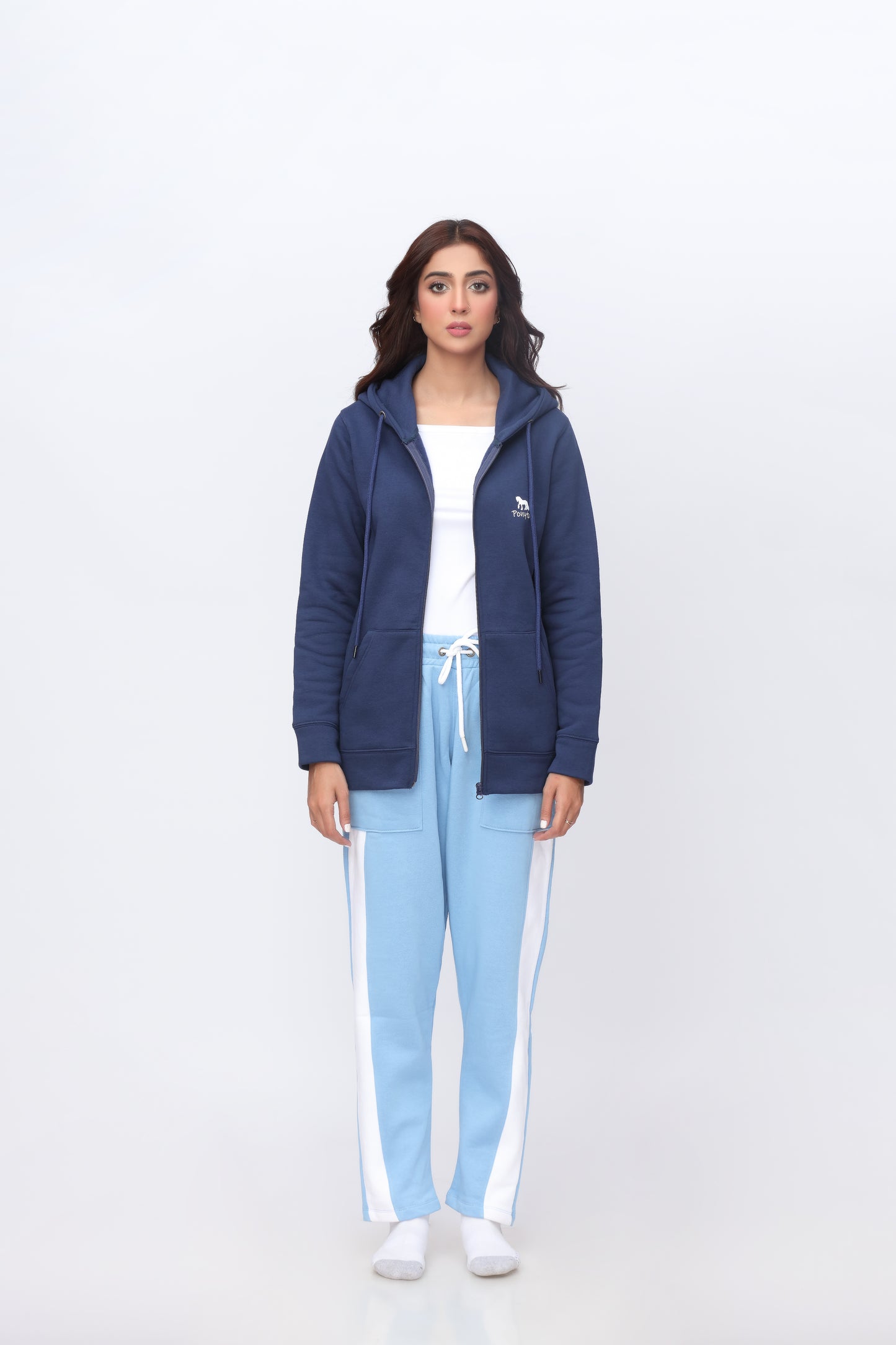 Zipper Blue Co-ord Set
