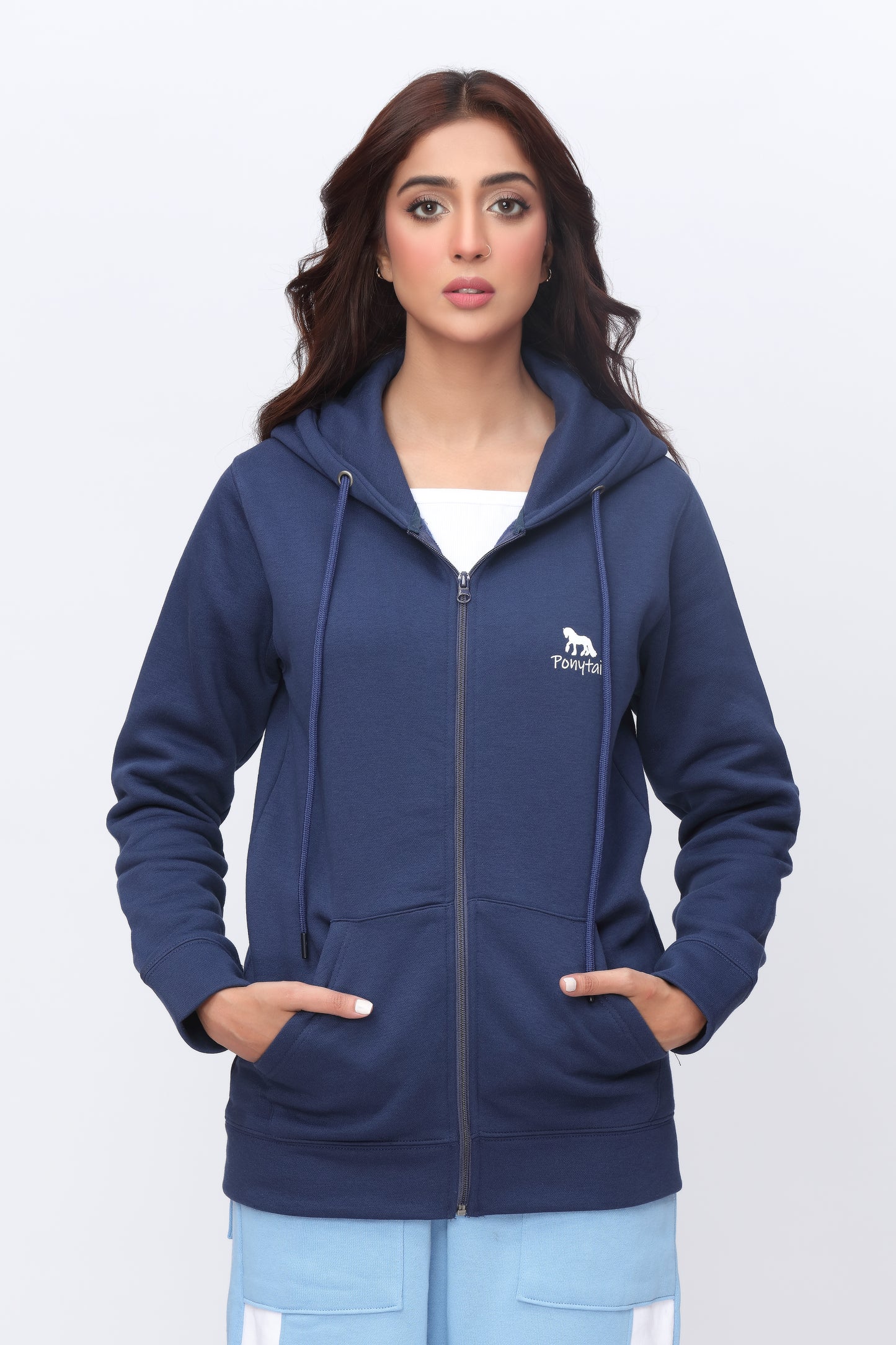 Zipper Blue Co-ord Set