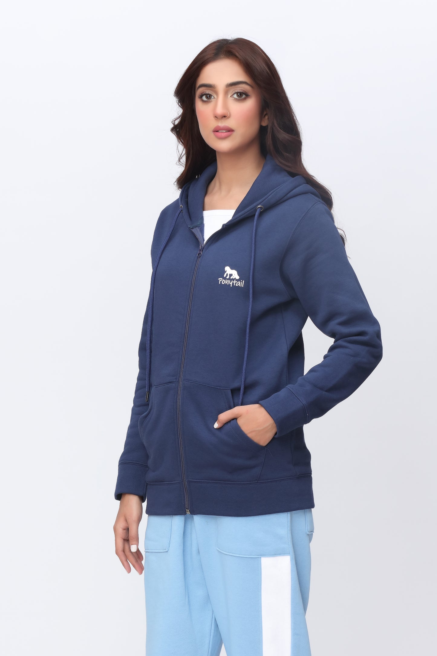 Zipper Blue Co-ord Set
