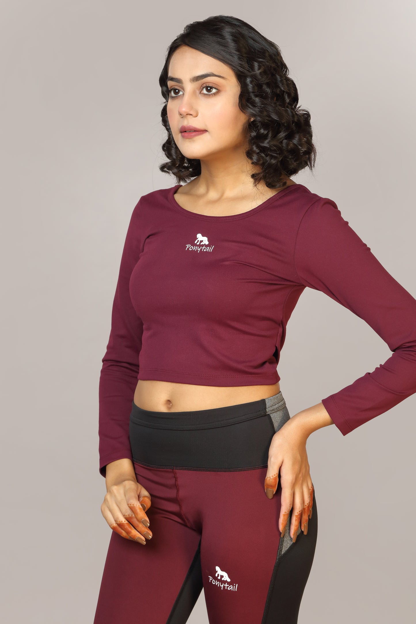 Maroon Croptop