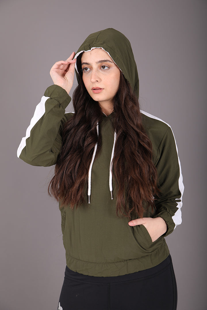 The drape upper (Olive Green)