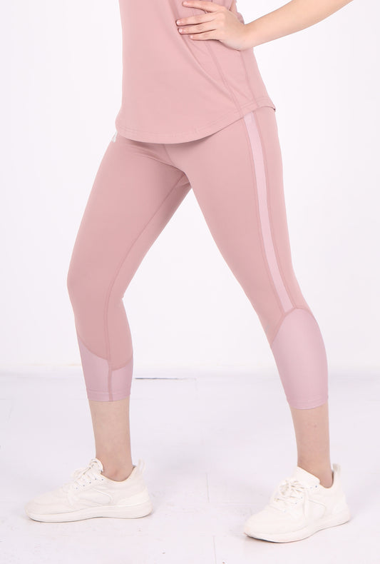 Double-Layer Pink Leggings