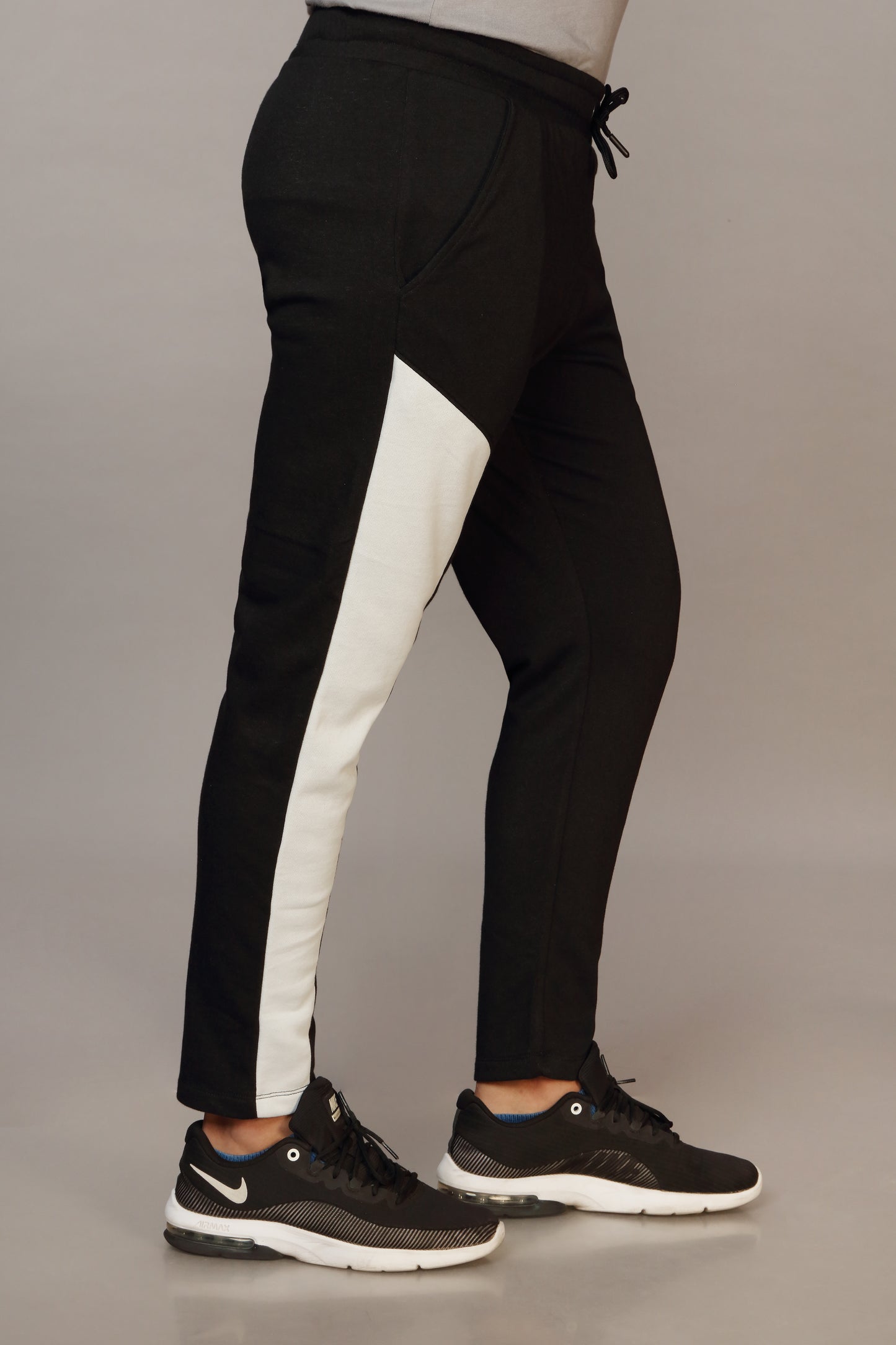 Black and White Panel Trouser