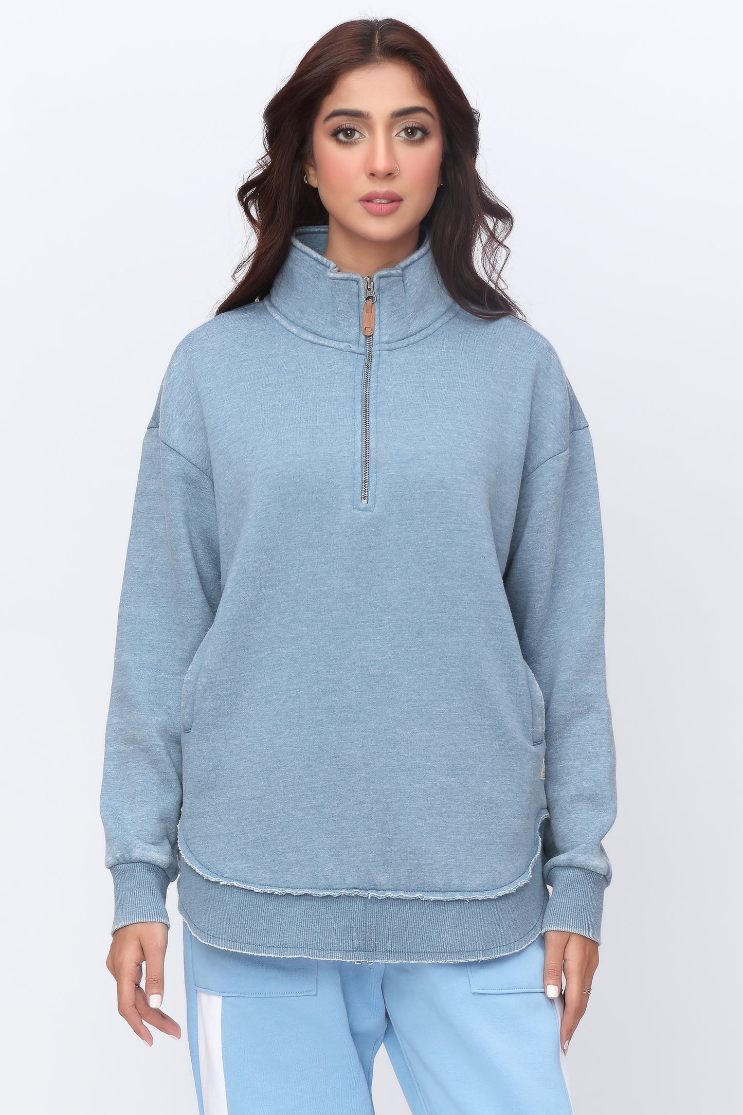 Oversized Burnout Mockneck