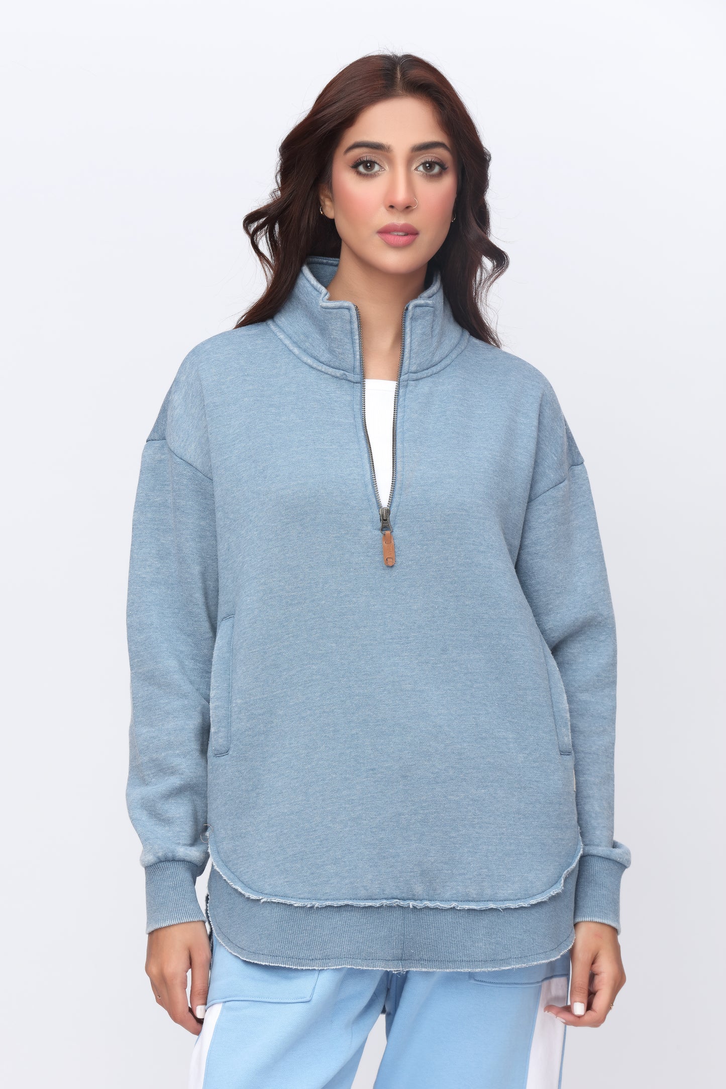 Oversized Burnout Mockneck