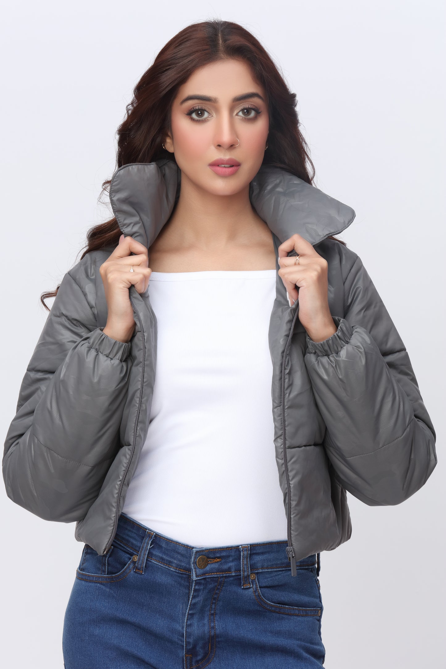 Puffer Jacket (Grey)