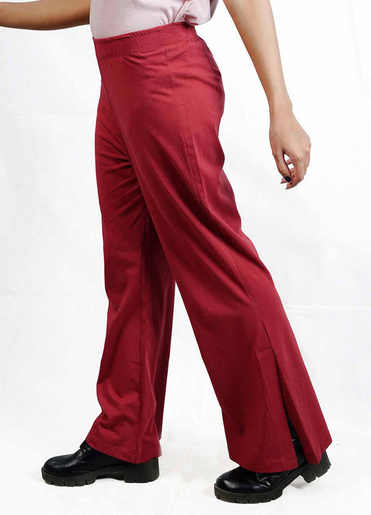 Maroon Opening trouser