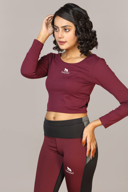 Maroon Croptop